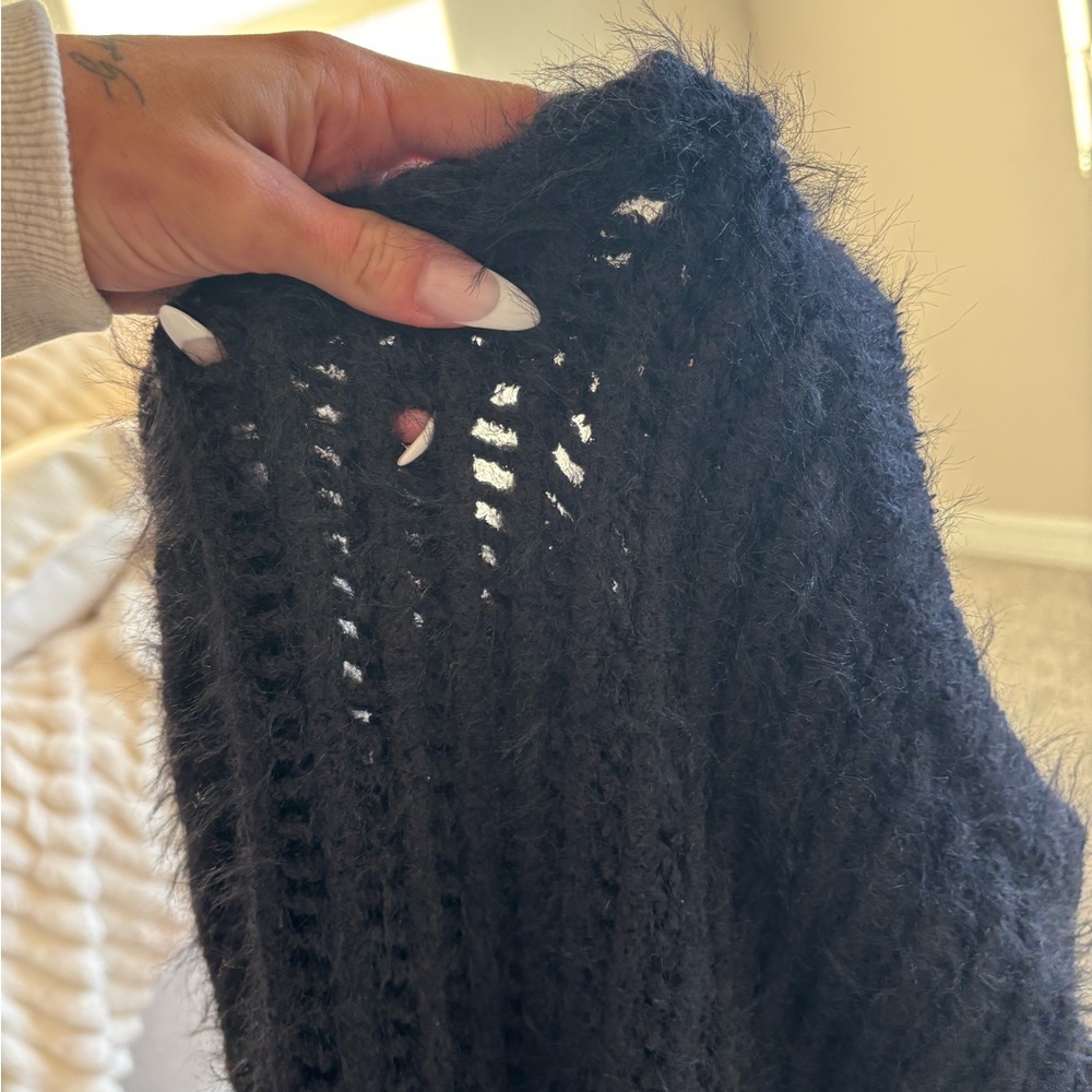 Universal Thread Black Textured Sweater - image 5